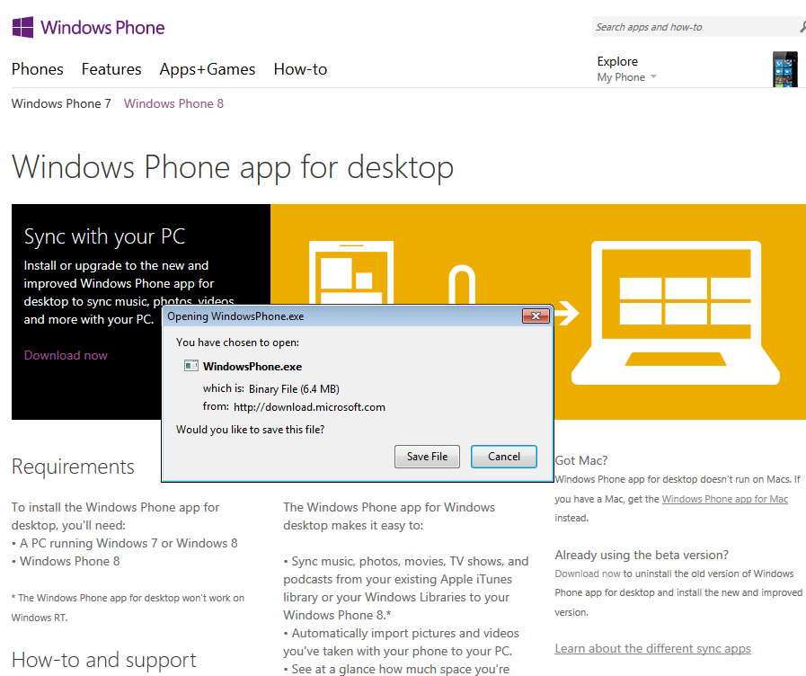 Lumia 535 connected to windows 7 n1