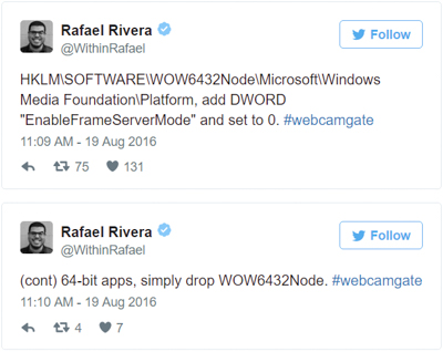 windows 10 anniversary update temporary webcam fix
