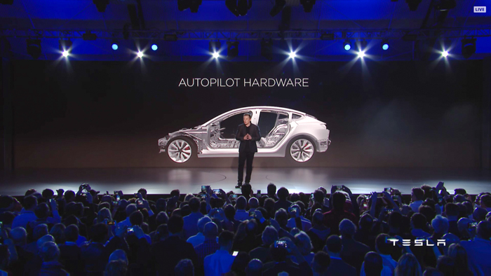 tesla model 3 standard autopilot hardware