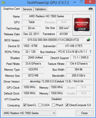 hd 7970 13Series gpuz