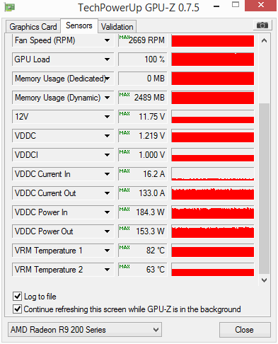 r9 290x xfx gpuz load