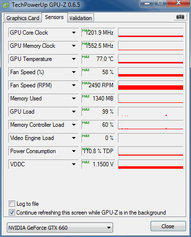 660 UC gpuz benchmark crysis 2 load