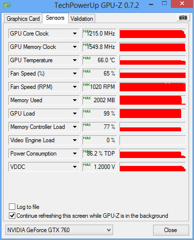 gtx 760 phantom load gpuz