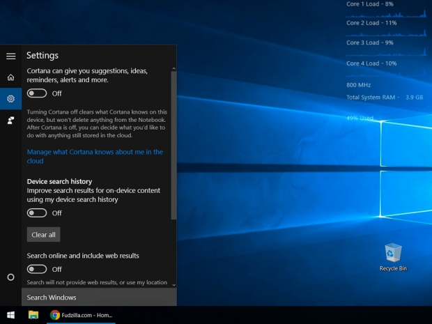 Microsoft blocks alternative search engines from Cortana