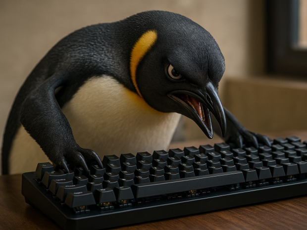 Torvalds ditches soft keyboard for clackety clack